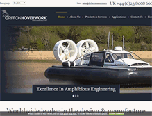 Tablet Screenshot of griffonhoverwork.com